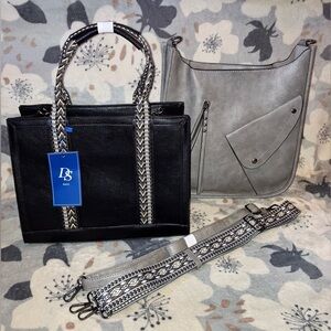 DS Bags NWT Leather Crossbody & Handbag Set